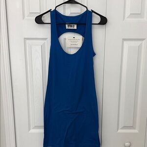 MM6 Maison Martin Margiela Royal Blue Sleeveless Tank Dress
